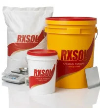 RXSOL packaging — bag, pail and drum